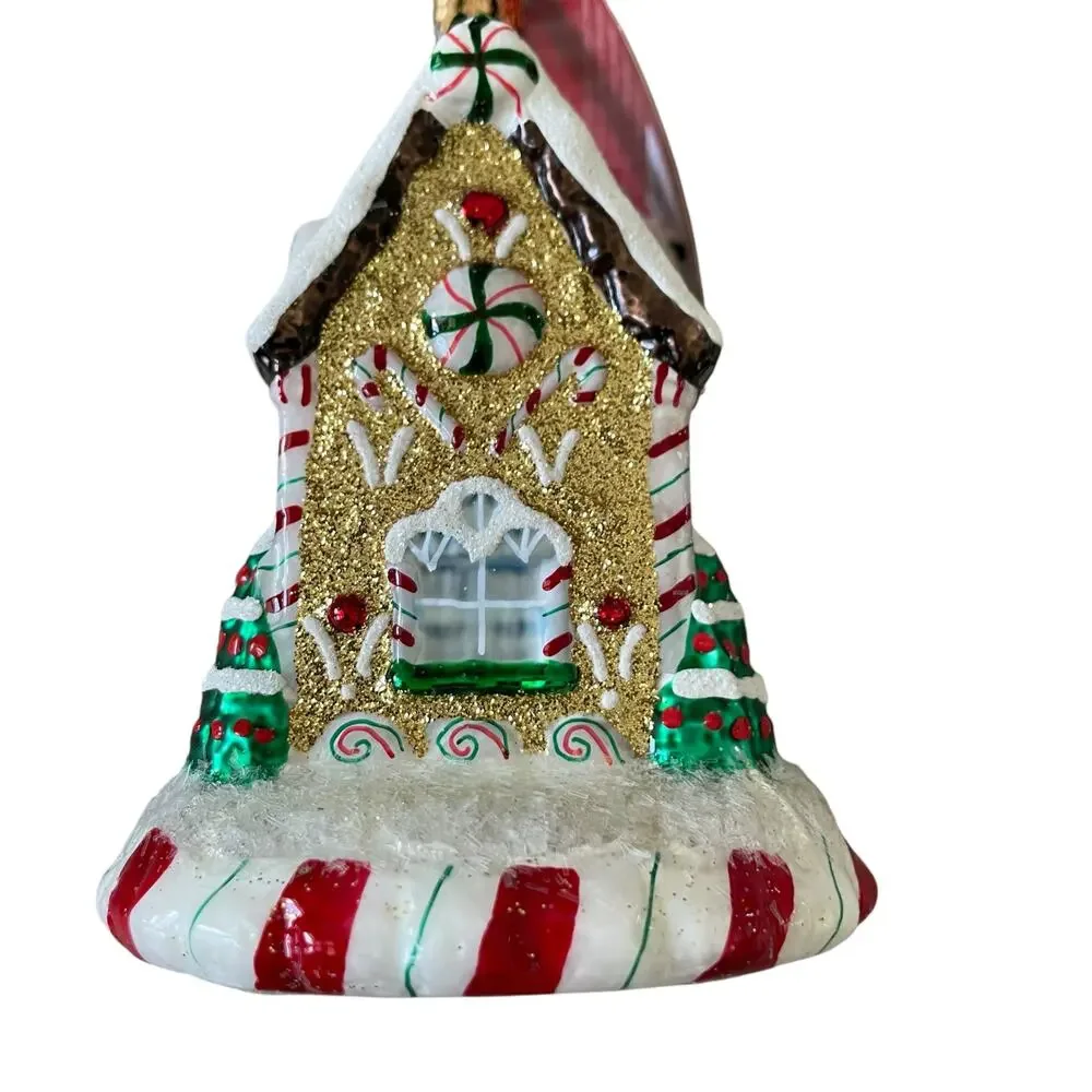 NEW Christopher Radko Sweet Tooth Cottage Glass Ornament